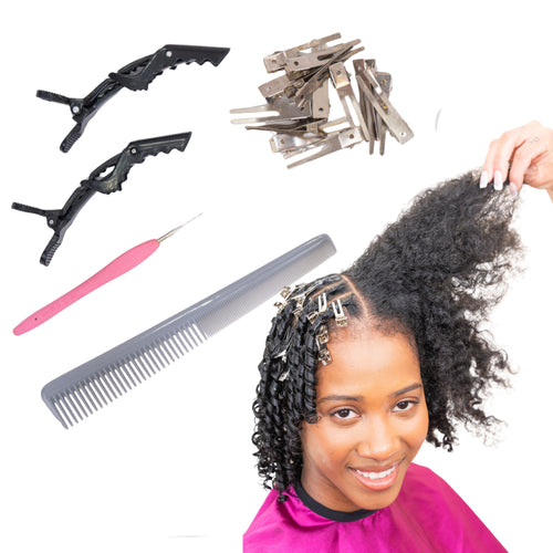 10 Pack Salon Alligator Clips, No Slip