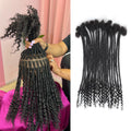 Curly Human Hair DreadLock Extensions- Natural Black-1B
