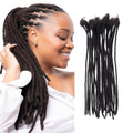 Dreadlock Extensions - Black Natural - Color #1B